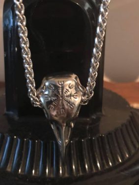Norse Raven Skull Necklace