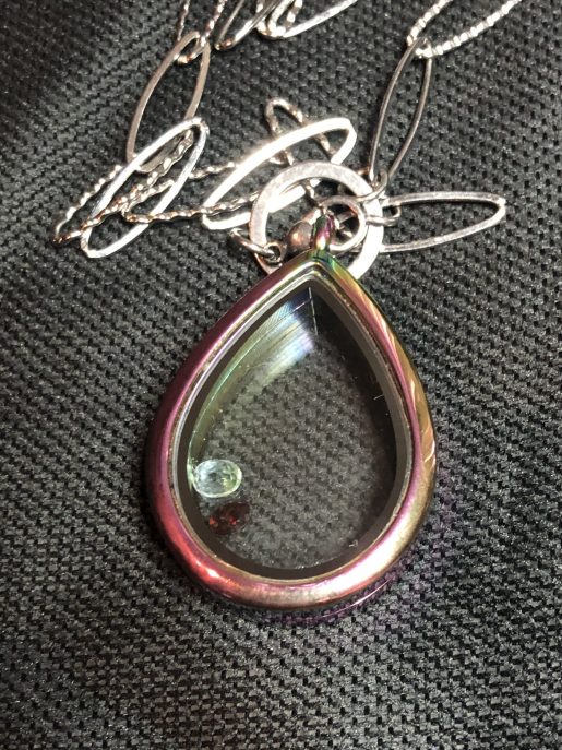Crystal Locket Teardrop