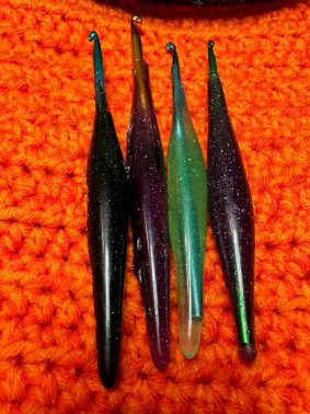 Furls inspired glitter hooks
