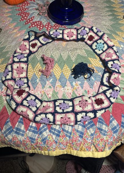 Crocheted Thread Steering Wheel Cover 